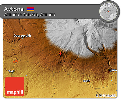 Physical 3D Map of Avtona
