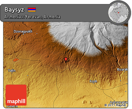 Physical 3D Map of Baysyz