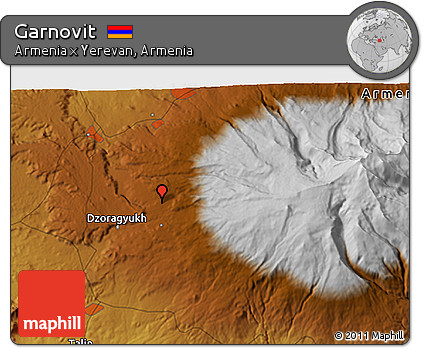 Physical 3D Map of Garnovit
