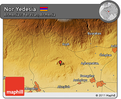 Physical 3D Map of Nor Yedesia