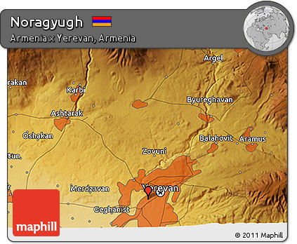 Physical 3D Map of Noragyugh