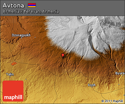 Physical 3D Map of Avtona