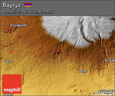 Physical 3D Map of Baysyz