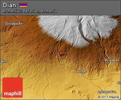 Physical 3D Map of Dian