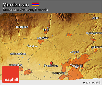 Physical 3D Map of Merdzavan