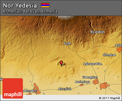 Physical 3D Map of Nor Yedesia