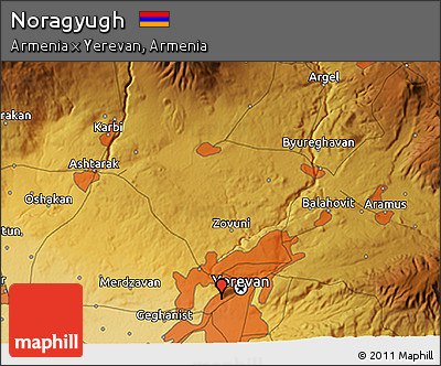 Physical 3D Map of Noragyugh