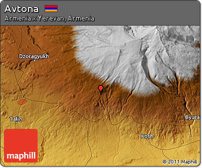 Physical 3D Map of Avtona