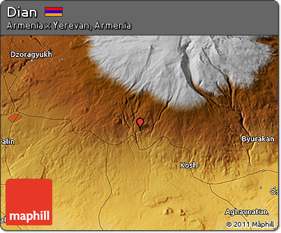 Physical 3D Map of Dian