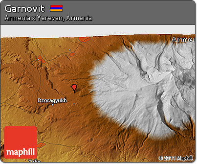 Physical 3D Map of Garnovit
