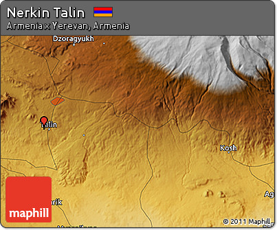 Physical 3D Map of Nerkin Talin