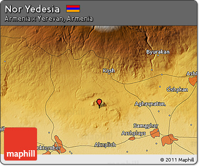 Physical 3D Map of Nor Yedesia