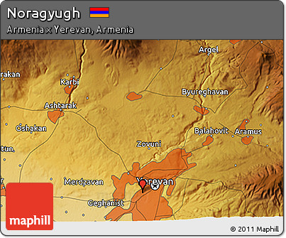 Physical 3D Map of Noragyugh