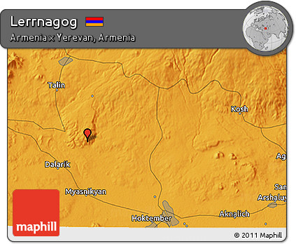 Political 3D Map of Lerrnagog