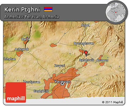 Satellite 3D Map of Kerin Ptghni