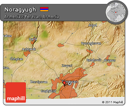 Satellite 3D Map of Noragyugh
