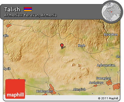 Satellite 3D Map of Talish