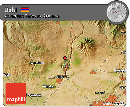 Satellite 3D Map of Ushi