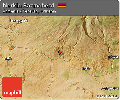 Satellite 3D Map of Nerkin Bazmaberd