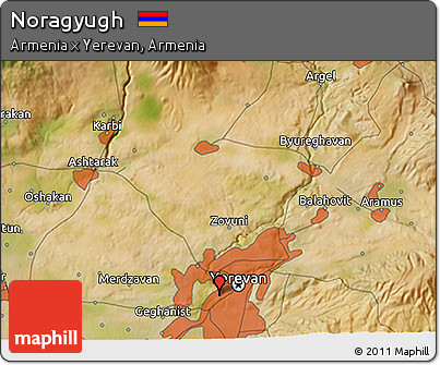 Satellite 3D Map of Noragyugh