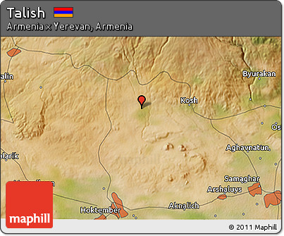 Satellite 3D Map of Talish