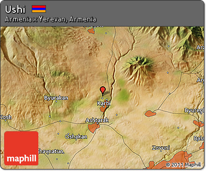 Satellite 3D Map of Ushi
