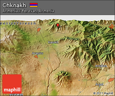 Satellite 3D Map of Chknakh