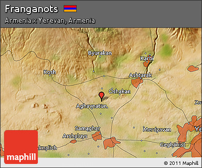 Satellite 3D Map of Franganots
