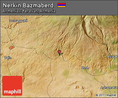 Satellite 3D Map of Nerkin Bazmaberd