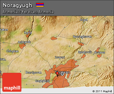 Satellite 3D Map of Noragyugh