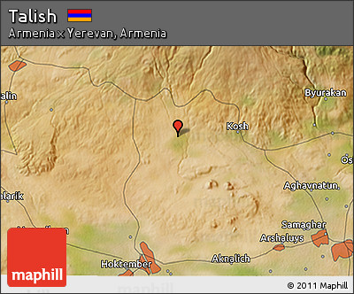 Satellite 3D Map of Talish
