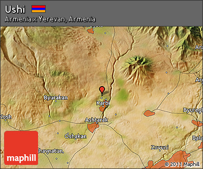 Satellite 3D Map of Ushi