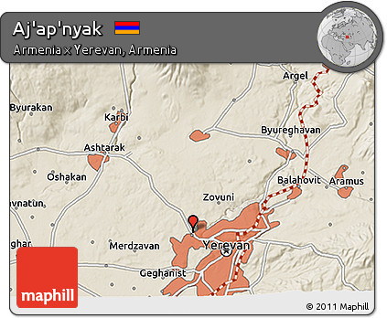 Shaded Relief 3D Map of Aj'ap'nyak