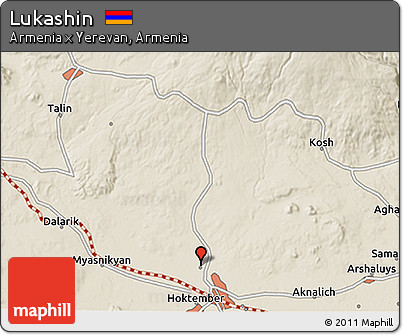 Shaded Relief 3D Map of Lukashin
