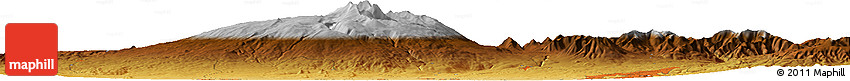 Physical Horizon Map of the Area around 40° 23' 48" N, 44° 16' 29" E