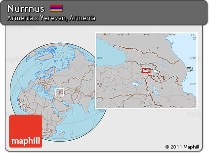 Gray Location Map of Nurrnus