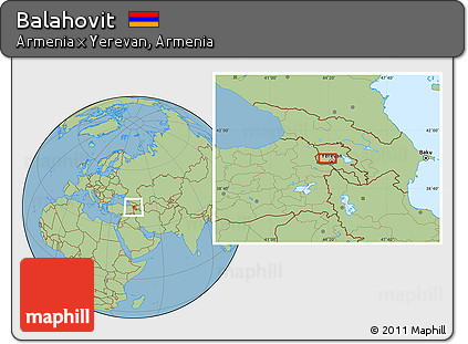 Savanna Style Location Map of Balahovit