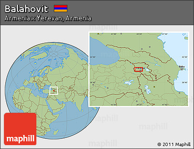 Savanna Style Location Map of Balahovit