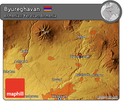 Physical Map of Byureghavan