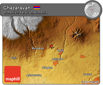 Physical Map of Ghazaravan