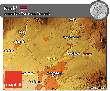 Physical Map of Nork'