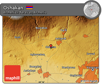 Physical Map of Oshakan