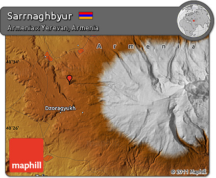 Physical Map of Sarrnaghbyur