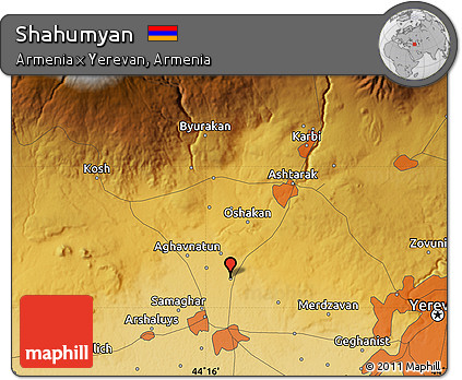 Physical Map of Shahumyan