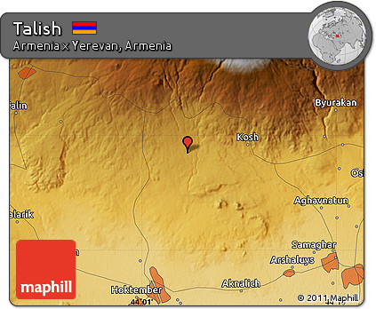 Physical Map of Talish