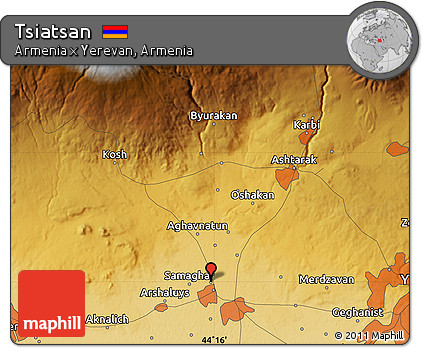 Physical Map of Tsiatsan