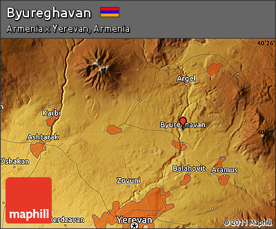Physical Map of Byureghavan