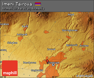Physical Map of Imeni Tairova
