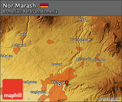 Physical Map of Nor Marash