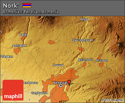 Physical Map of Nork'